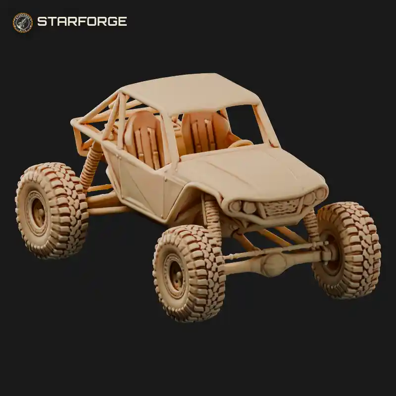 Rock Crawler Buggy with Tube Chassis Huge Tires Portal Axles and Long Travel Coilovers