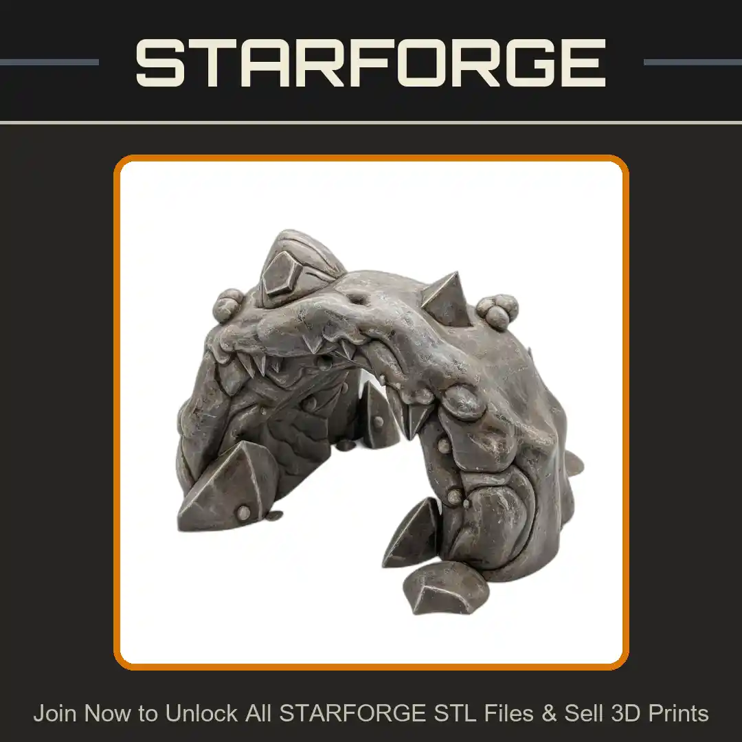 Rocky Cave Entrance Spikes Boulders Organic Texture Reptile Fish Tank - 3D Printable STL File