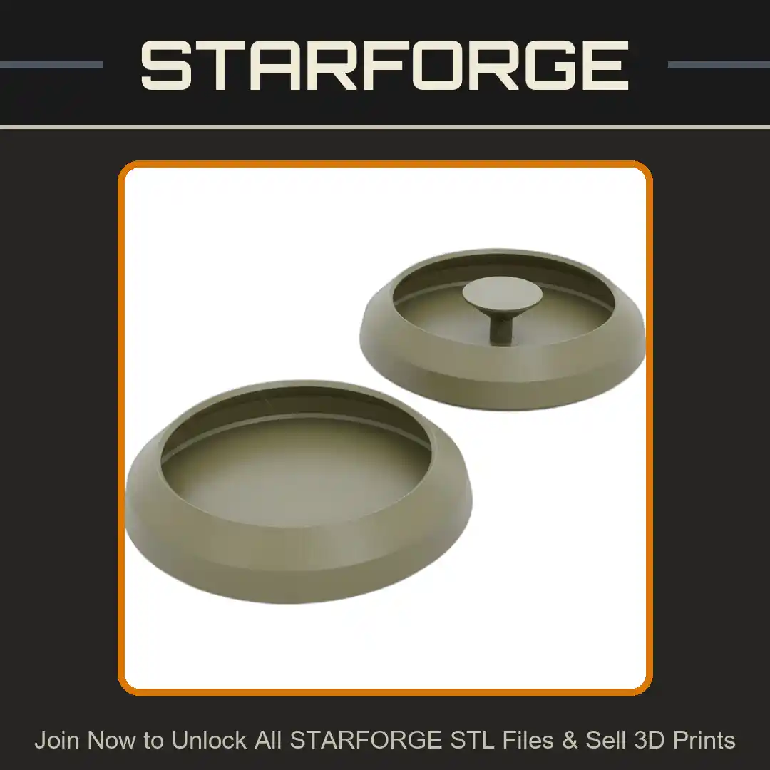 Round Anti-Escape Mealworm and Superworm Dish for Reptile Tanks - 3D Printable STL File