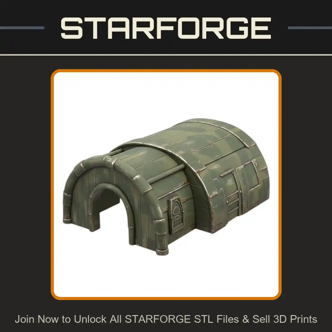 Rustic Barrel Vaulted Reptile Hide for Terrariums - 3D Printable STL File