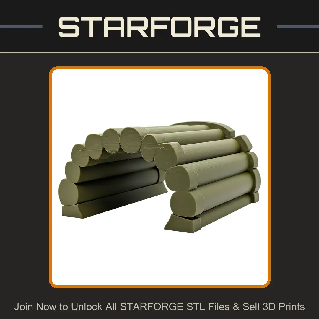 Rustic Stacked Log Arch Wood Tunnel Timber Bridge Forest Shelter Hideout Culvert - View 1 of 2