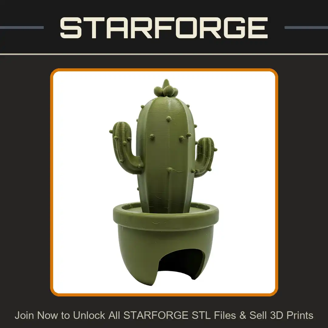 Saguaro Cactus Succulent Potted Plant Flower Bloom Spines Arms Ribbed Desert Arch Pot Base - View 1 of 2