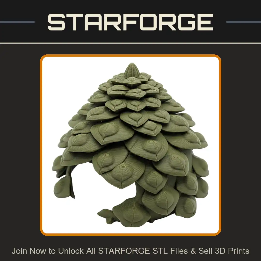 Scaled Carapace Shell Dome Pinecone Artichoke Pangolin Armadillo Dragon Armor Plate - View 1 of 2