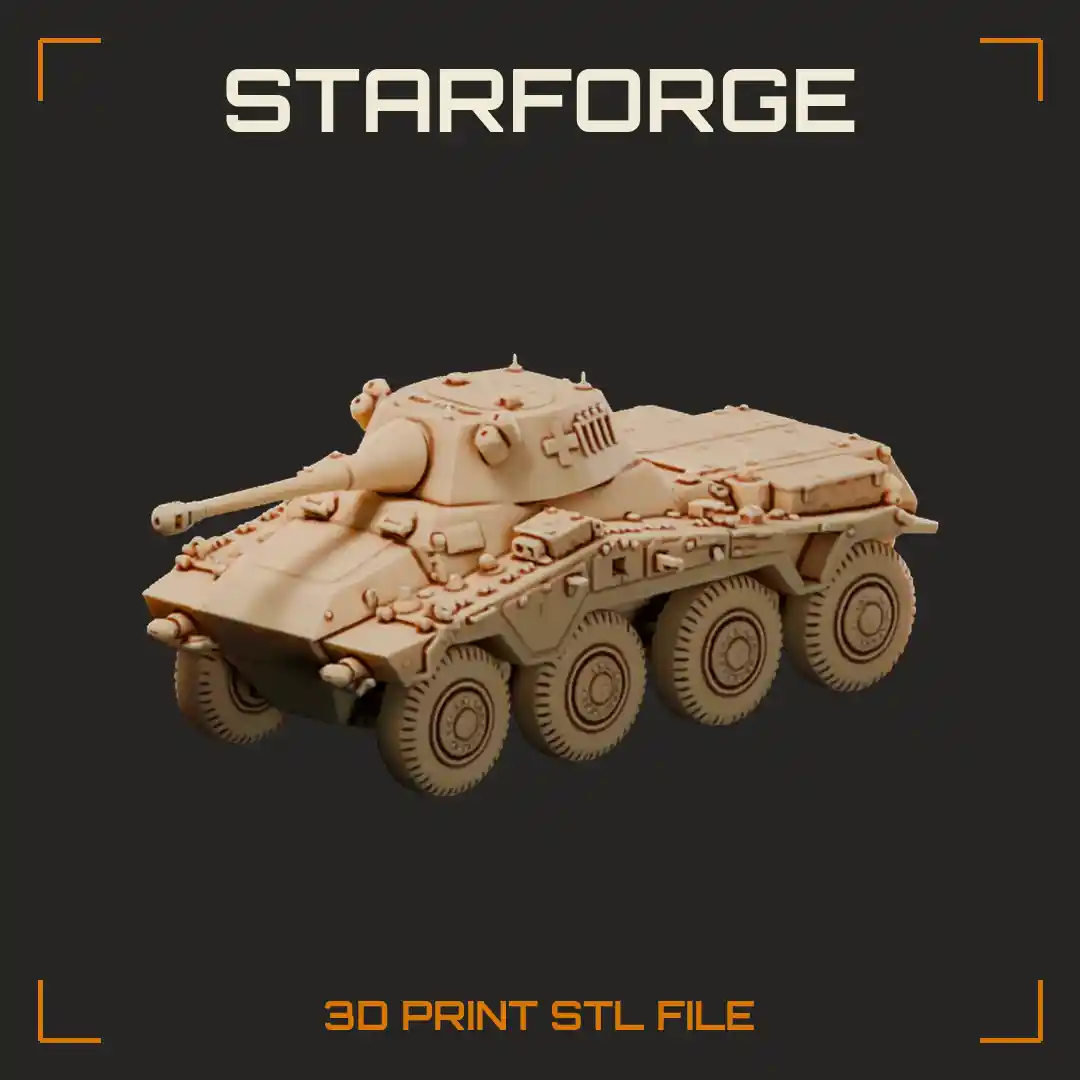 SdKfz 234 2 Puma Eight Wheel Armoured Car Enclosed Turret 50mm Gun Sloped Hull