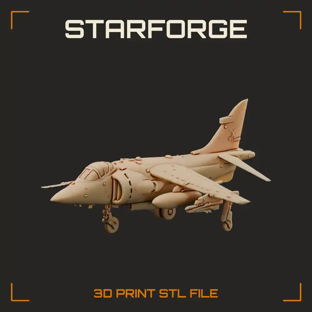 Sea Harrier FRS1 Naval Jump Jet with Raised Bubble Canopy Radar Nose and Swivel Nozzles