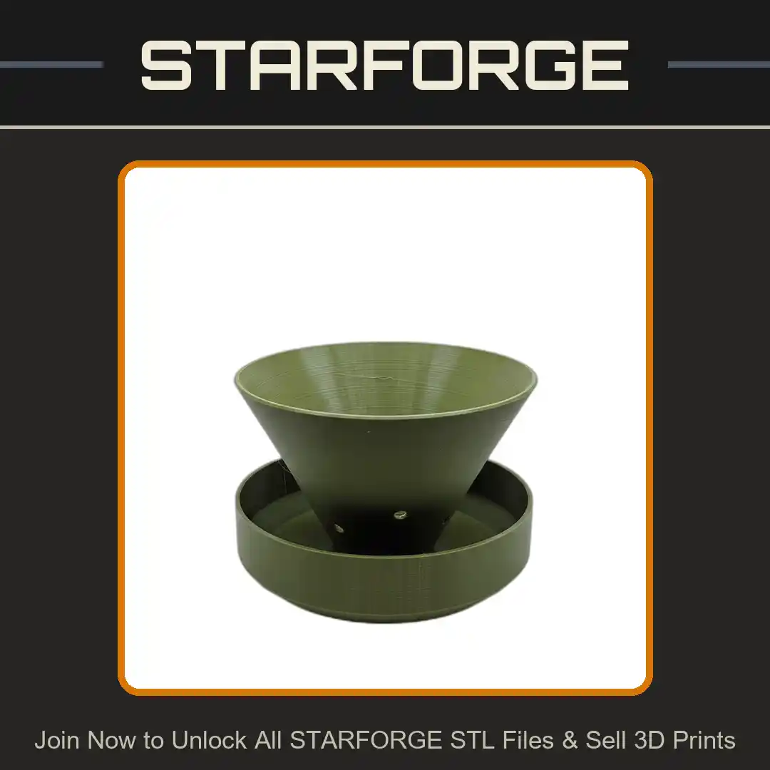 Self-Watering Coffee Filter Seed Starter for Easy Plant Germination - 3D Printable STL File