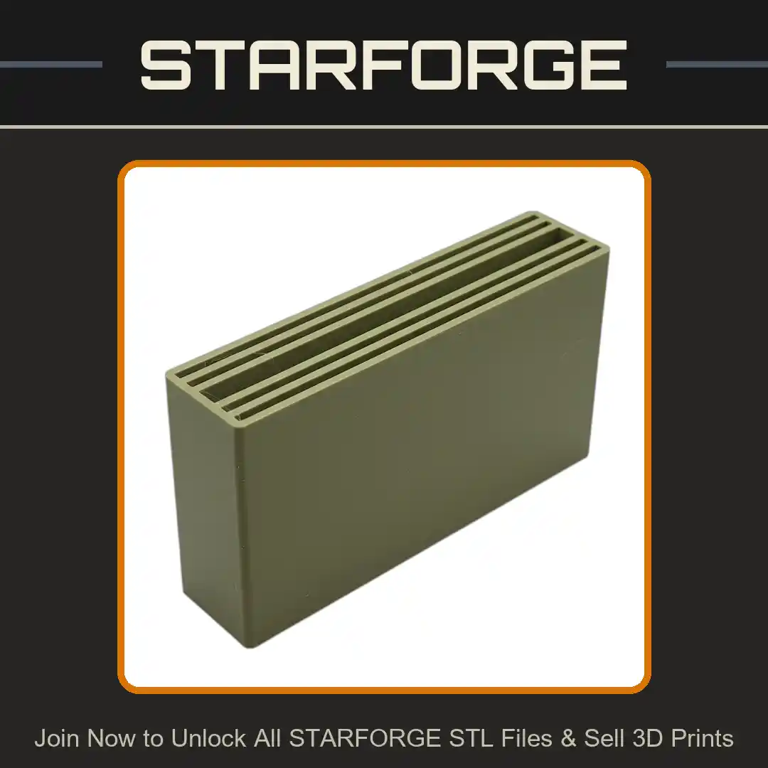 Slimline Wallet Organizer with Five Compartments - 3D Printable STL File