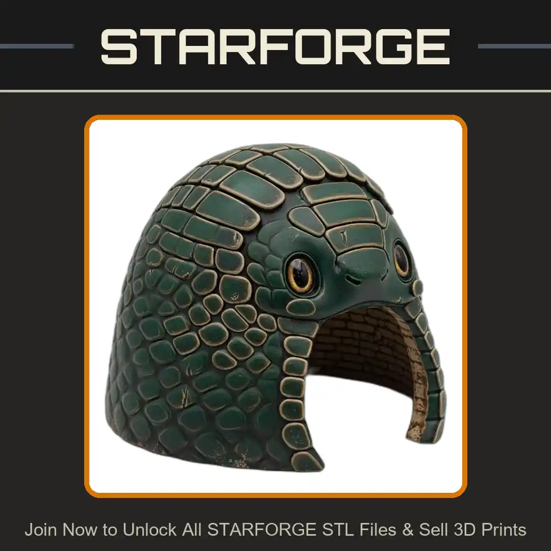 Snake Scale Cave Entrance Arch Patterned Texture Reptile Fish Tank - 3D Printable STL File