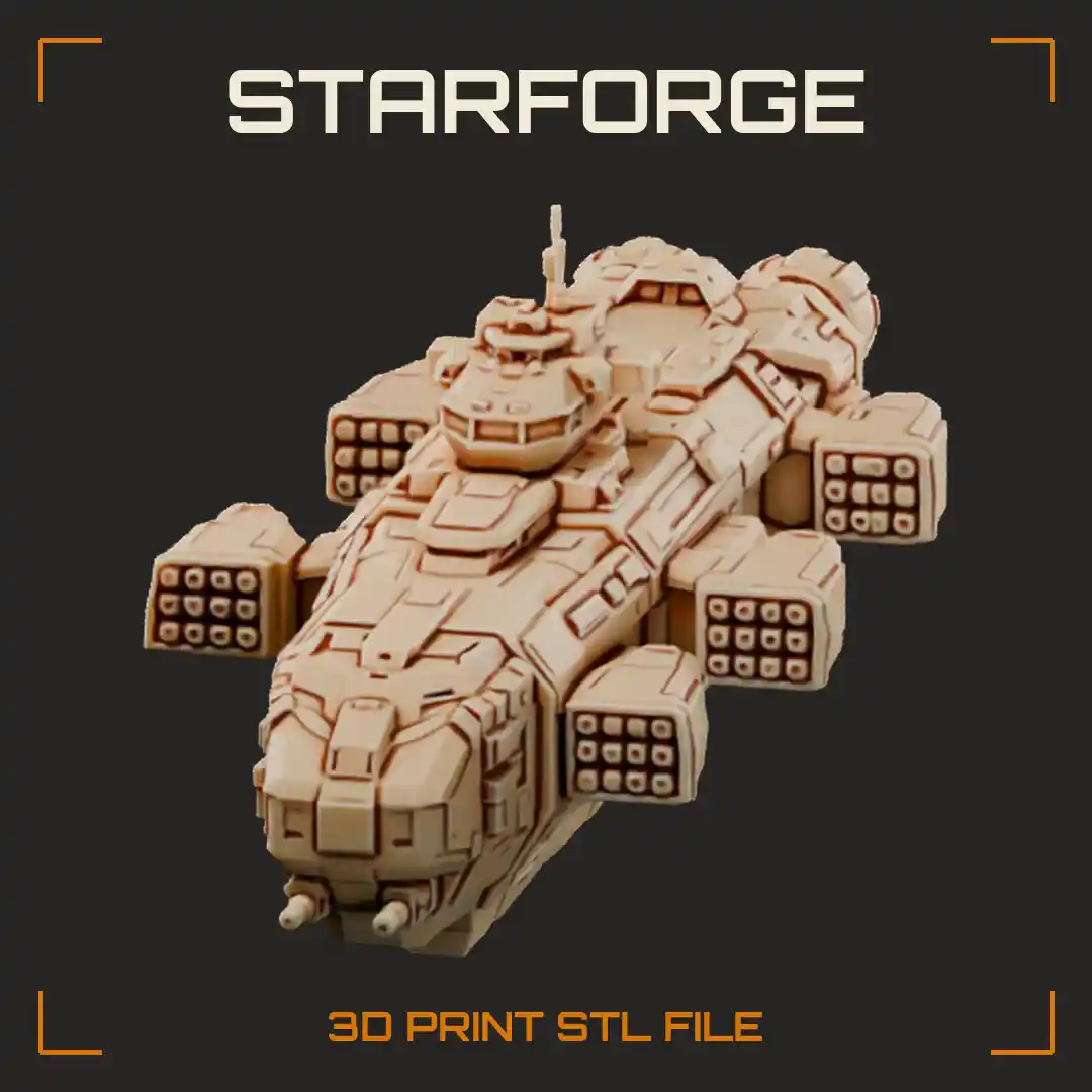 Space Frigate With Missile Pod Racks Long Spine Hull Bridge And Engine Cluster