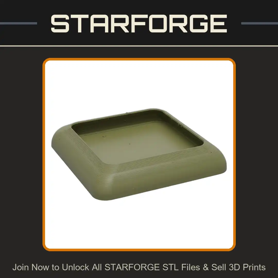 Square Rounded Mounting Frame Low Profile Beveled Keycap Blank Artisan Recessed Base - View 1 of 2