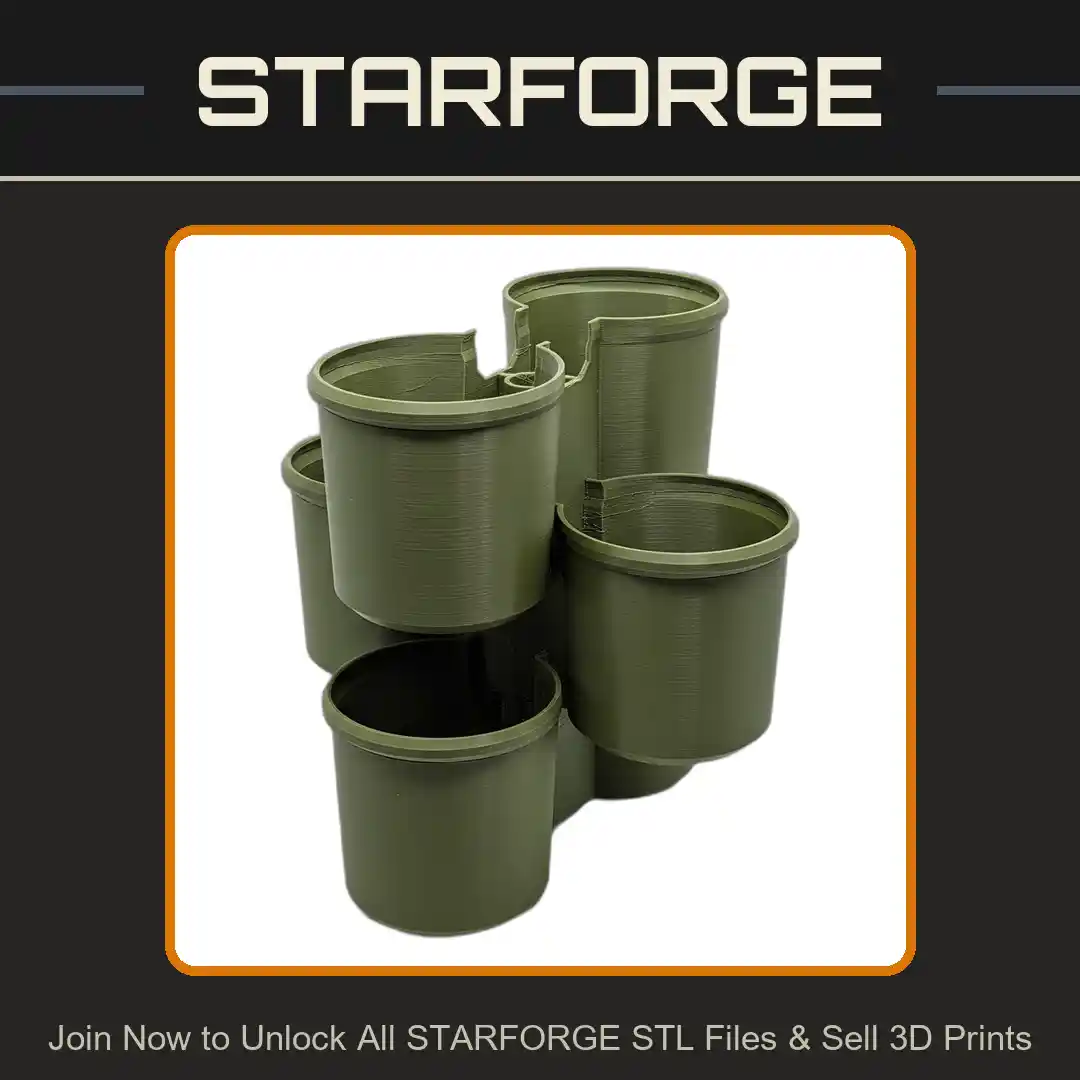 Stackable Planter with Optional 0.75 Inch PVC Pipe for Stability - 3D Printable STL File