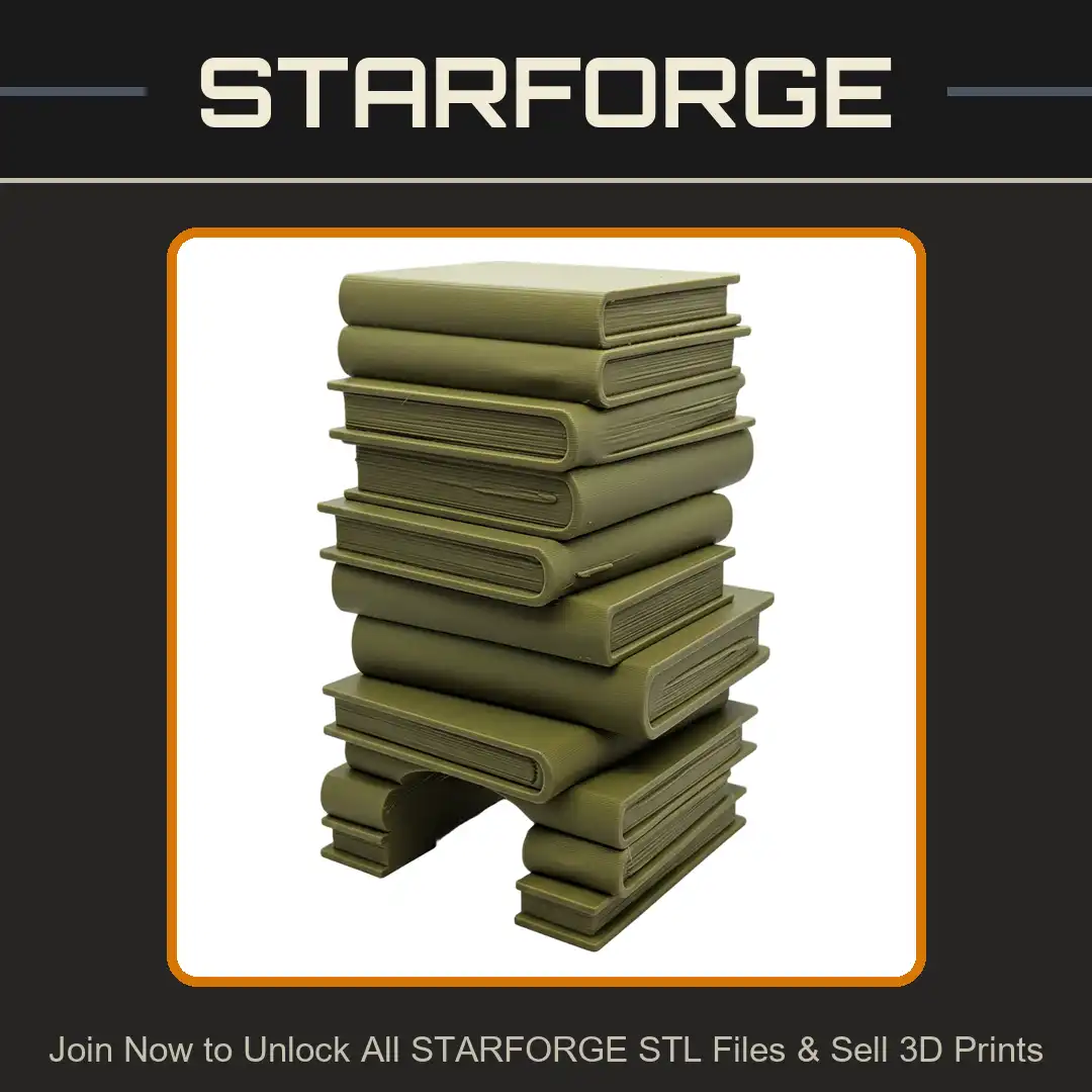 Staggered Stacked Books Library Archway Tome Grimoire Scholar Academy Archive Bookmark - View 1 of 2