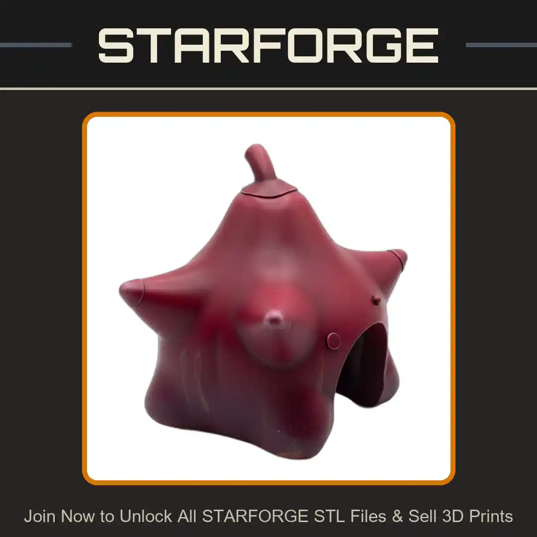 Star Shaped Dome Entrance Smooth Texture Reptile Fish Tank - 3D Printable STL File