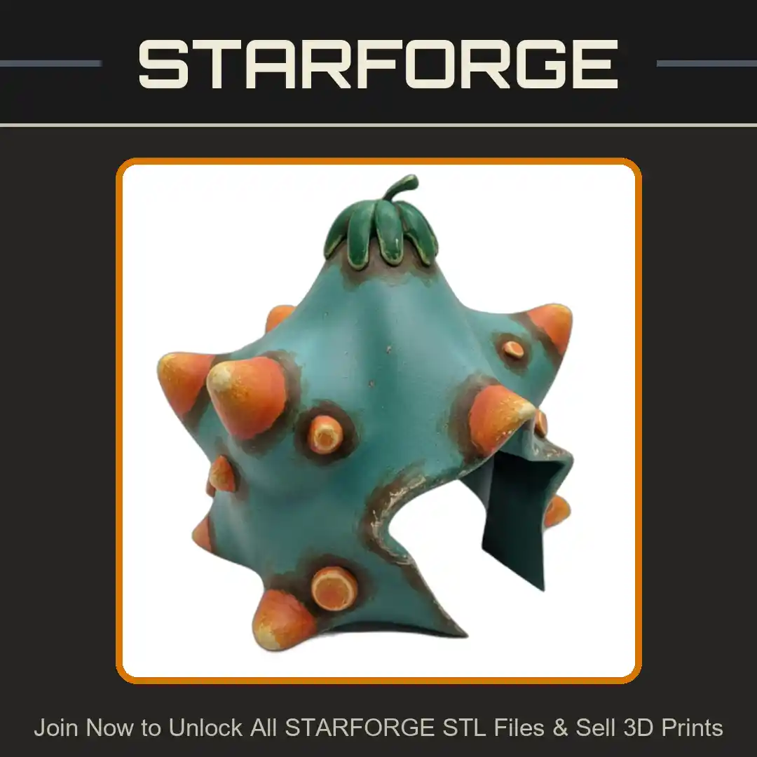 Star Shaped Rounded Bumps Smooth Surface Playful Design Reptile Fish Tank - 3D Printable STL File