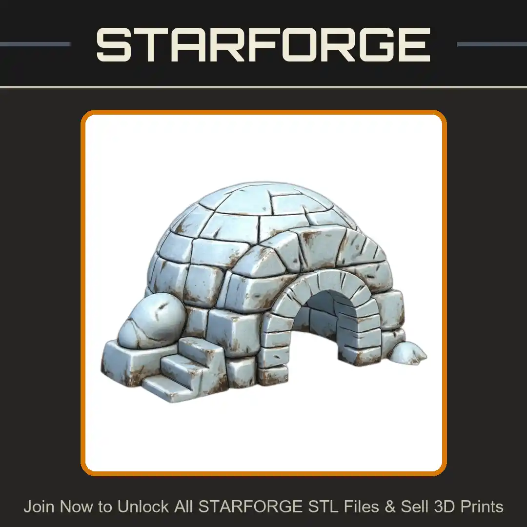 Stone Igloo Reptile Hide for Terrariums and Small Pets - 3D Printable STL File