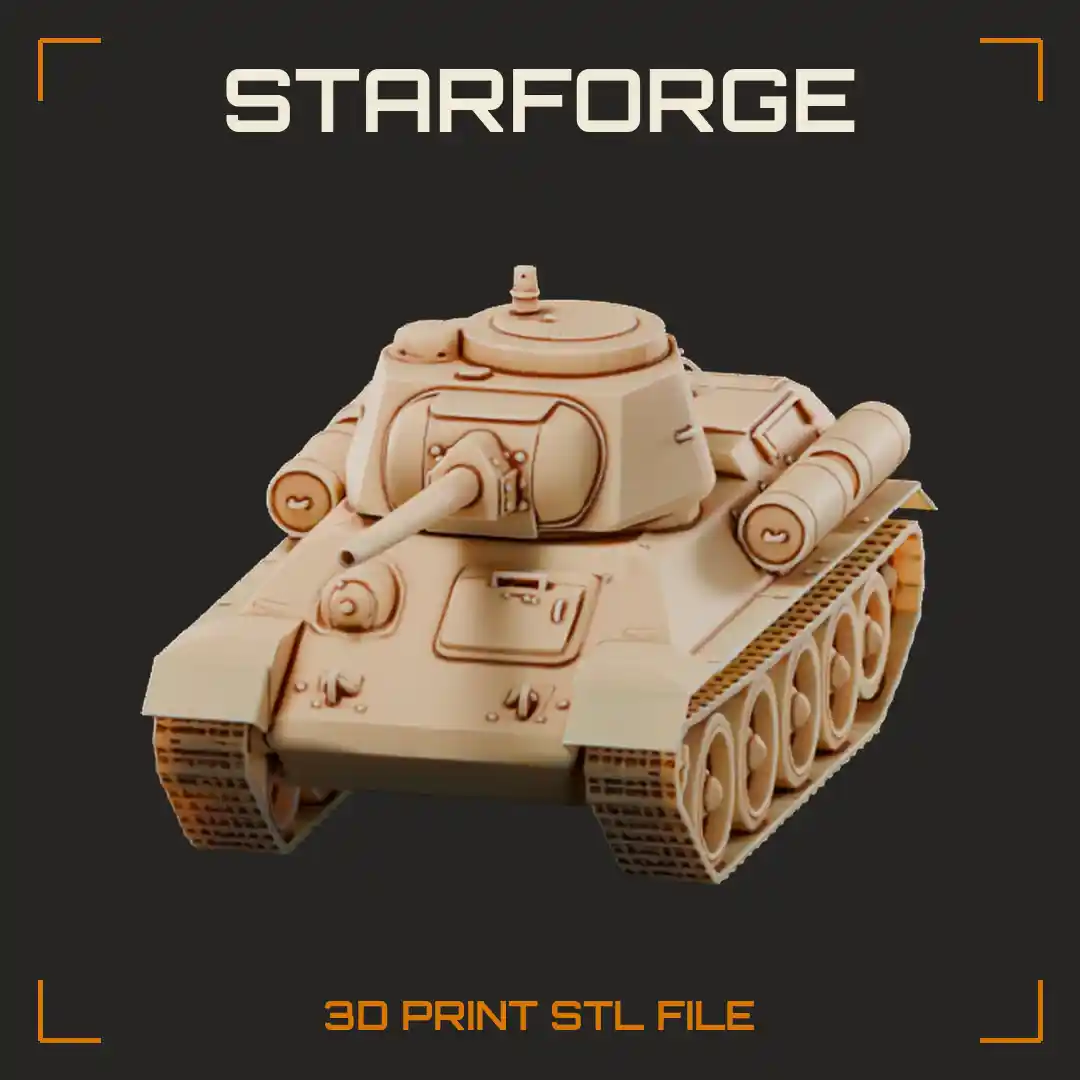 T-34 WW2 Soviet Medium Tank with Sloped Armor 76mm Gun Christie Road Wheels and Tracks