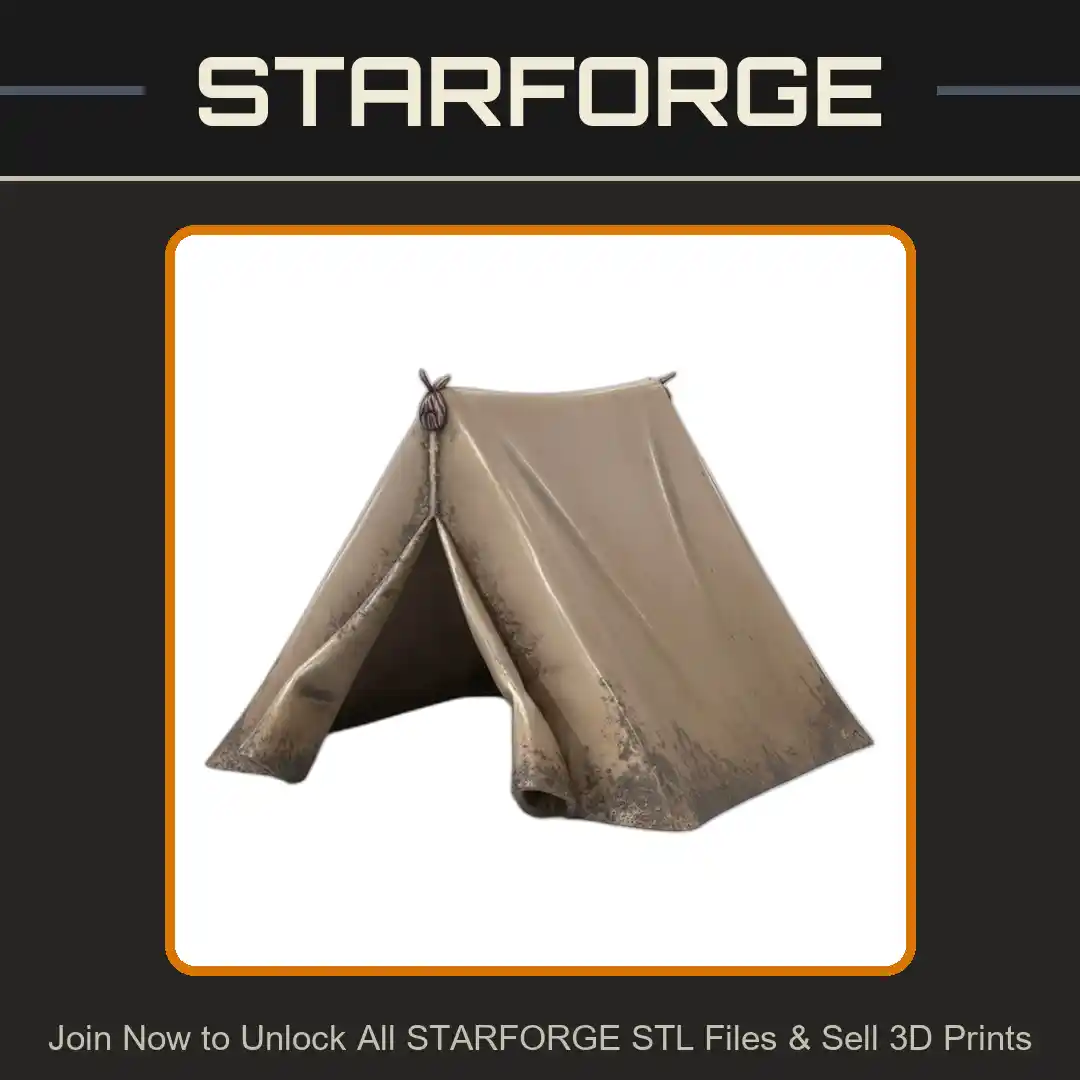 Tent Shaped Pet Hide for Small Animals and Reptiles - 3D Printable STL File