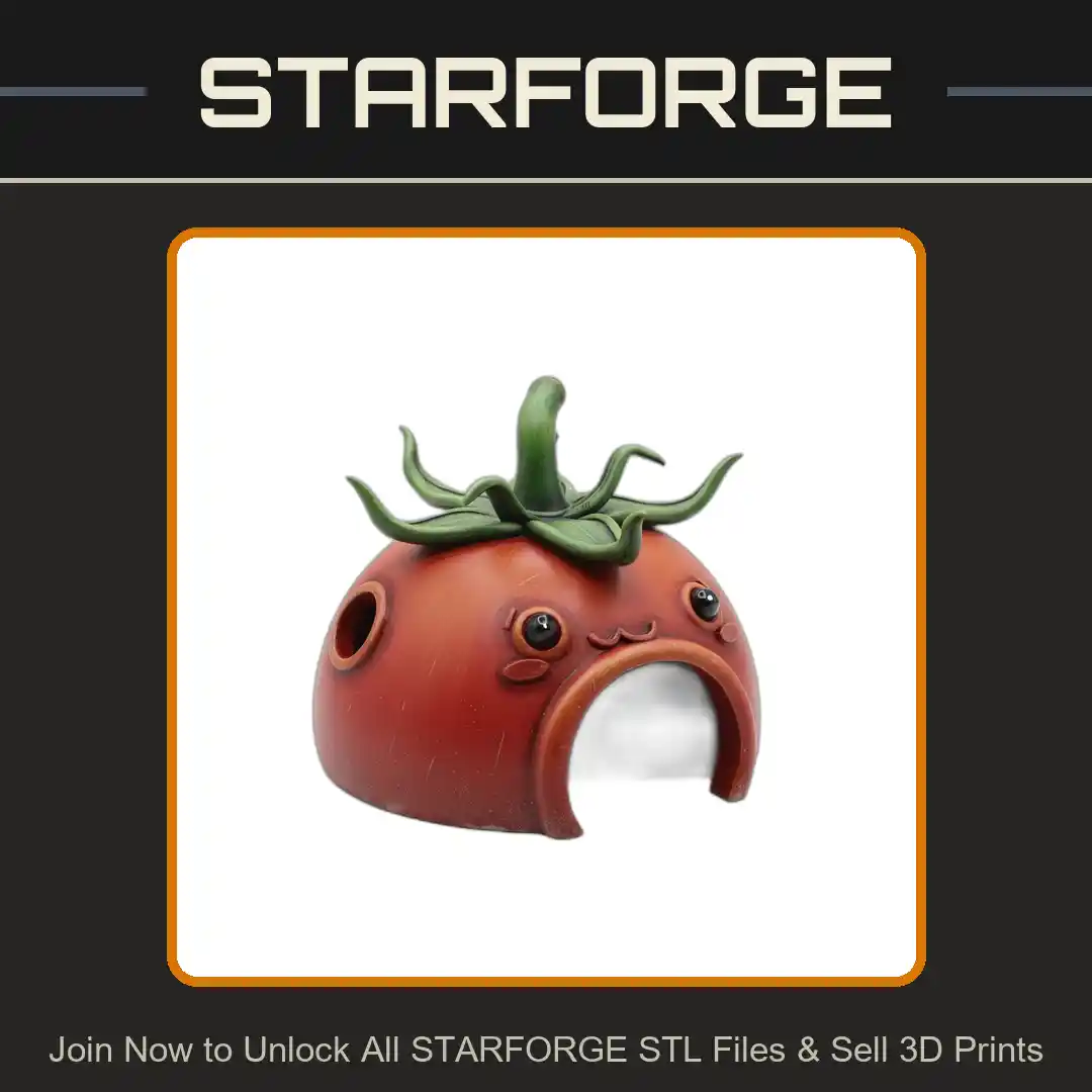 Tentacled Dome Creature Rounded Open Entrance Reptile Fish Tank - 3D Printable STL File