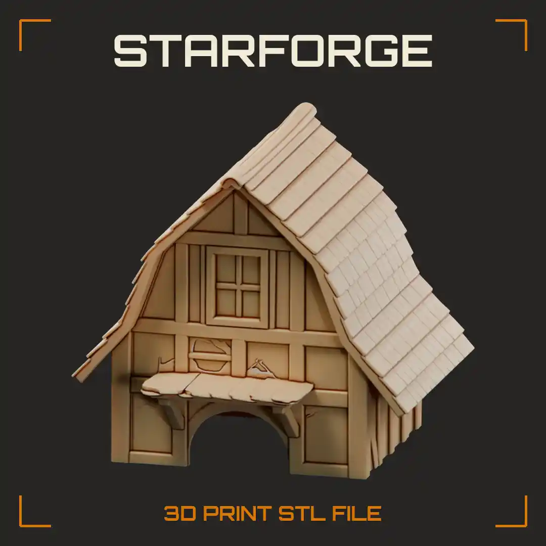 Timber-Framed Barn Pet Hide with Curved Shingle Roof and Arched Doorway