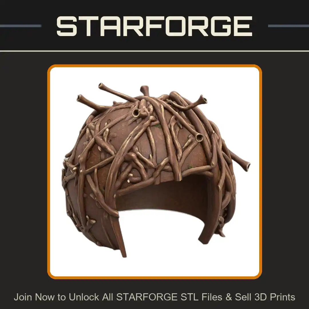 Twig Nest Inspired Pet Hide for Terrariums and Small Animals - 3D Printable STL File