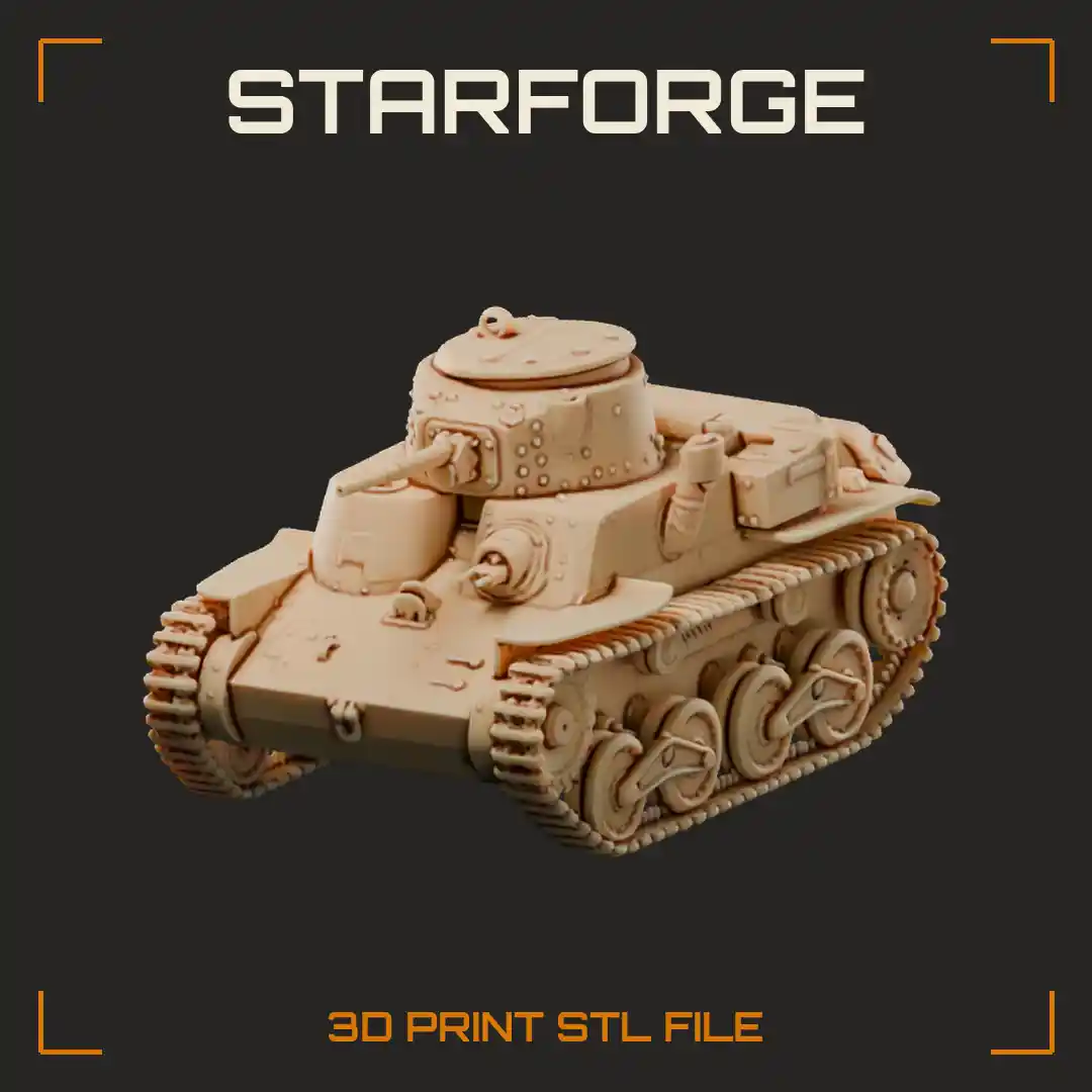 Type 95 Ha-Go Japanese Light Tank with Offset Turret Bellcrank Suspension and Riveted Hull