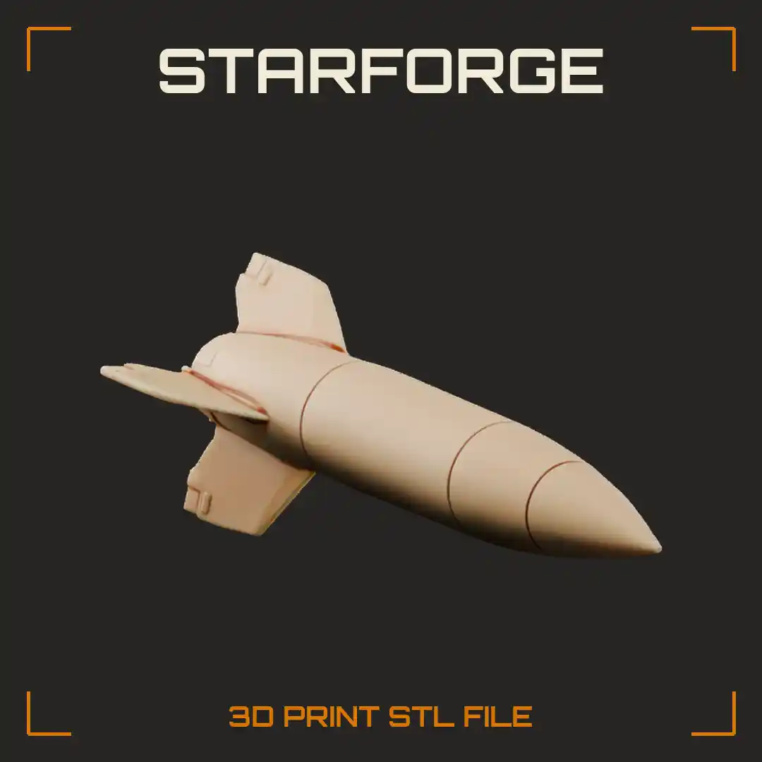 V-2 A4 WW2 Ballistic Rocket with Pointed Nose Cone Cylindrical Body and Four Tail Fins