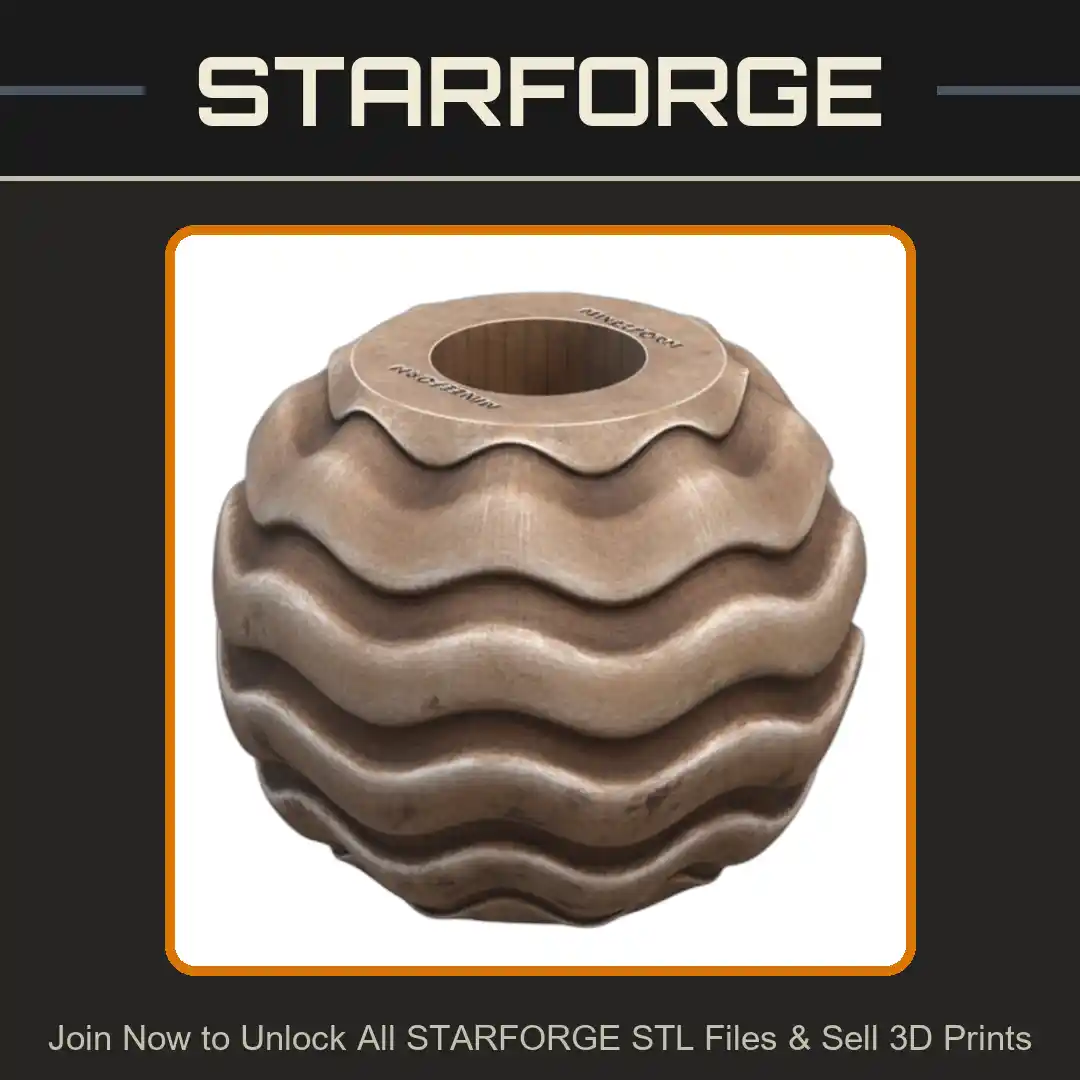 Wavy Bead for DIY Jewelry Making - 3D Printable STL File