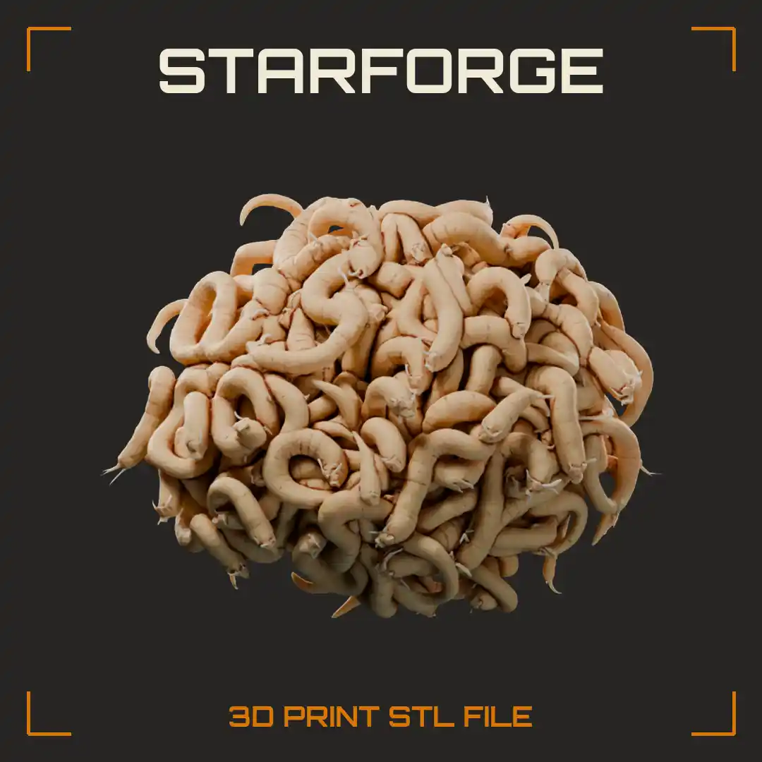 Writhing Mound of Segmented Maggots Coiled in a Dense Squirming Heap
